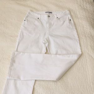 Chico Platinum Denim White Jeans w/ Silver Detail